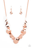 Paparazzi GLISTEN Closely - Copper Necklace