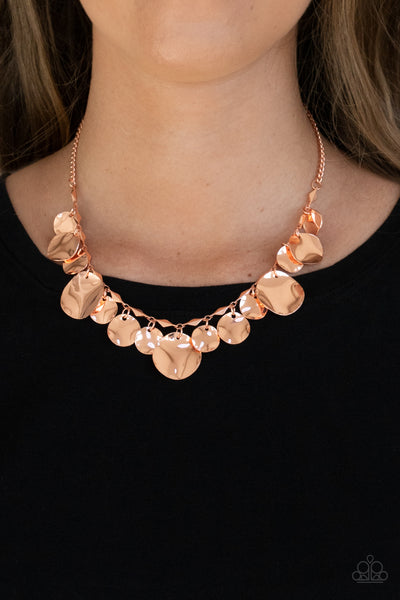 Paparazzi GLISTEN Closely - Copper Necklace