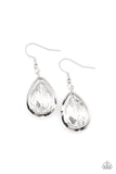 Paparazzi Drop-Dead Duchess - Silver Earrings