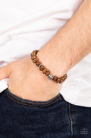 Paparazzi Natural State of Mind - Brown Bracelet