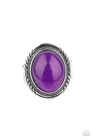 Stone Terrarium - Purple Ring