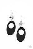 Paparazzi Retro Reveal - Black Earring