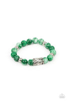 Paparazzi Soothes The Soul - Green Bracelet