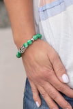 Paparazzi Soothes The Soul - Green Bracelet