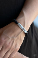 Paparazzi Full Faith - Black Bracelet