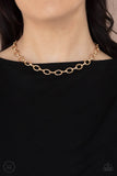 Paparazzi Craveable Couture - Gold Choker