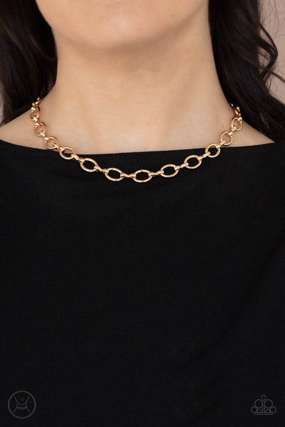 Paparazzi Craveable Couture - Gold Choker