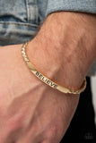 Paparazzi Keep Calm and Believe - Gold Bracelet