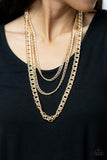 Paparazzi Chain of Champions - Gold Necklace