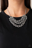 Paparazzi Repeat After Me - Silver Necklace