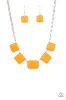Paparazzi Instant Mood Booster - Orange Necklace