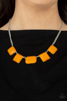 Paparazzi Instant Mood Booster - Orange Necklace