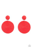 Paparazzi Circulate The Room - Red Earrings