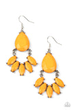 Paparazzi POWERHOUSE Call - Orange Earring