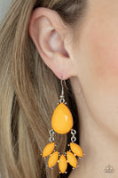 Paparazzi POWERHOUSE Call - Orange Earring