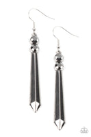 Paparazzi Sparkle Stream - Silver Earrings