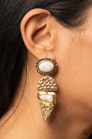 Paparazzi Earthy Extravagance - Gold Earrings