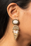 Paparazzi Earthy Extravagance - Gold Earrings