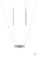 Paparazzi Blessed Mama - Silver Necklace