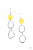 Paparazzi Surfside Shimmer - Yellow Earring