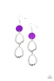 Paparazzi Surfside Shimmer - Purple Earring