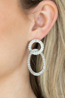 Intensely Icy - White Earring