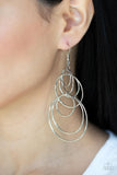 Paparazzi I Feel Dizzy - Silver Earrings