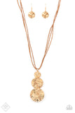 Paparazzi Circulating Shimmer - Gold Necklace