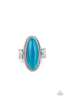 Paparazzi Oval Oasis - Blue Ring