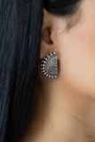 Fiercely Fanned Out - Silver Earring