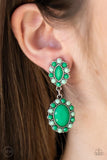 Paparazzi Positively Pampered - Green Earring