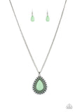 Paparazzi DROPLET Like Its Hot - Green Necklace