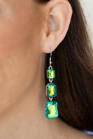 Paparazzi Cosmic Red Carpet - Green Earrings