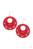 Tropical Reef - Red Earring