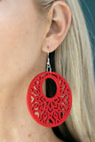 Tropical Reef - Red Earring