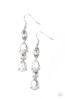 Raise Your Glass to Glamorous - White Earring