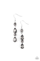 Paparazzi Raise Your Glass to Glamorous - Silver Earrings