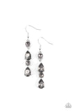 Paparazzi Raise Your Glass to Glamorous - Silver Earrings