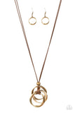 Paparazzi Harmonious Hardware - Brass Necklace