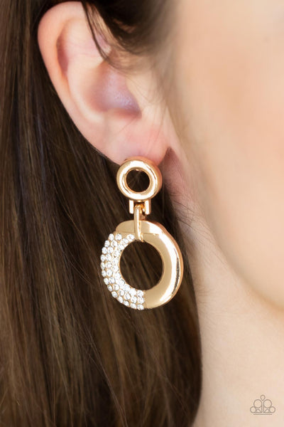 Modern Motivation - Gold Earring