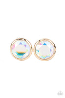 Paparazzi Double-Take Twinkle - Gold Earrings