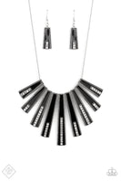 Paparazzi FAN-tastically Deco - Black Necklace