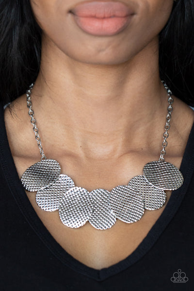 Industrial Wave - Silver Necklace