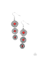 Paparazzi Totem Temptress - Red Earring