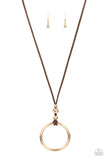 Paparazzi BLING Into Focus - Brown Necklace