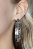 Paparazzi Bossy and Glossy - Silver Earring