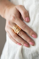 Paparazzi Urban Overlap - Gold Ring