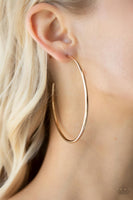 Paparazzi Mega Metro - Gold Earrings