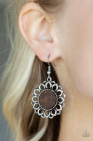 Paparazzi Farmhouse Fashionista - Brown Earring