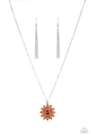 Paparazzi Formal Florals - Orange Necklace